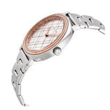 Michael Kors Nia Quartz Silver Dial Silver Steel Strap Watch For Women - MK3988