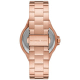 Michael Kors Lennox Three Hand Rose Gold Dial Rose Gold Steel Strap Watch For Women - MK1063