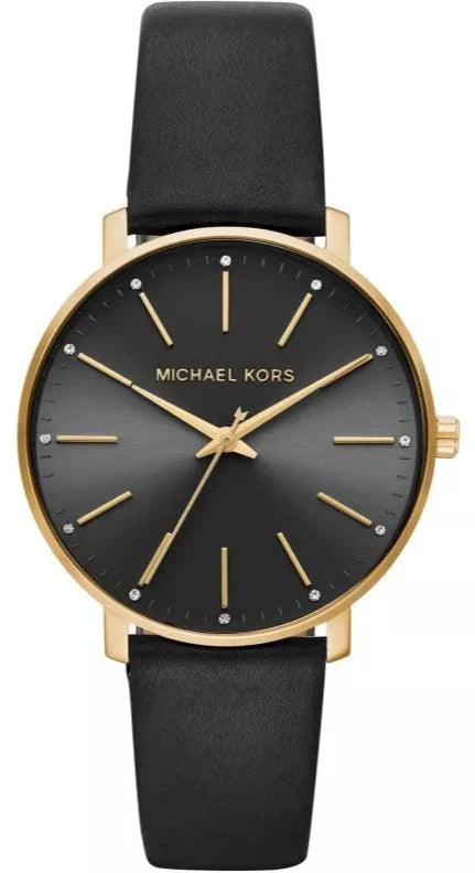 Michael Kors Pyper Leather Strap Women's Watch - Walmart.com