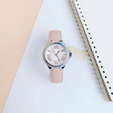 Michael Kors Camille Three-Hand Crystals White Dial Pink Leather Strap Watch for Women - MK2963