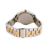 Michael Kors Slim Runway White Dial Two Tone Steel Strap Watch for Women - MK3204