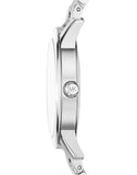 Michael Kors Hartman Quartz Silver Dial Silver Steel Strap Watch For Women - MK3489
