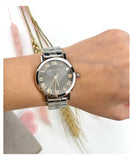 Michael Kors Norie Grey Dial Silver Stainless Steel Strap Watch for Women - MK3559