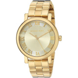 Michael Kors Jaryn Analog Quartz Gold Dial Gold Steel Strap Watch For Women - MK3500