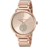 Michael Kors Portia Rose Gold Dial Rose Gold Steel Strap Watch for Women - MK3640