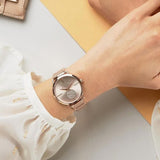 Michael Kors Portia Rose Gold Dial Rose Gold Steel Strap Watch for Women - MK3640