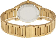 Michael Kors Hartman Analog Quartz Black Dial Gold Steel Strap Watch For Women - MK3647