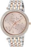 Michael Kors Darci Rose Gold Dial Two Tone Steel Strap Watch for Women - MK3726