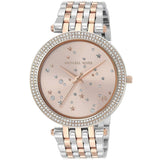 Michael Kors Darci Rose Gold Dial Two Tone Steel Strap Watch for Women - MK3726