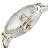 Michael Kors Cinthia Mother of Pearl Dial Two Tone Steel Strap Watch For Women - MK3831