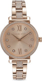 Michael Kors Sofie Quartz Rose Gold Dial Rose Gold Steel Strap Watch For Women - MK3882