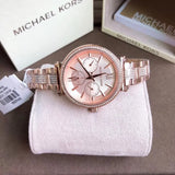 Michael Kors Sofie Quartz Rose Gold Dial Rose Gold Steel Strap Watch For Women - MK4354