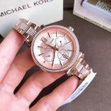 Michael Kors Sofie Chronograph White Dial Two Tone Steel Strap Watch For Women - MK4353