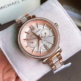 Michael Kors Sofie Quartz Rose Gold Dial Rose Gold Steel Strap Watch For Women - MK4354