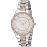 Michael Kors Lauryn Quartz White Dial Two Tone Steel Strap Watch For Women - MK4388