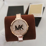 Michael Kors Charley Quartz Crystals Rose Gold Dial Rose Gold Steel Strap Watch For Women - MK4433