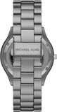 Michael Kors Slim Runway Quartz Grey Dial Grey Steel Strap Watch For Women - MK4506