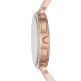 Michael Kors Jaryn Analog Rose Gold Dial Pink Steel Strap Watch For Women - MK4545