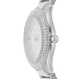 Michael Kors Sylvia Mother of Pearl Dial Silver Steel Strap Watch For Women - MK4657