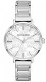 Michael Kors Addyson White Dial Silver Steel Strap Watch for Women - MK4714