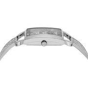Michael Kors Empire Three-Hand Silver Dial Silver Steel Strap Watch for Women - MK4841