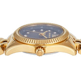 Michael Kors Lexington Pave Three-Hand Green Dial Gold Steel Strap Watch for Women - MK4842