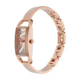 Michael Kors Empire Pavé Analog Rose Gold Dial Rose Gold Steel Strap Watch for Women - MK4858