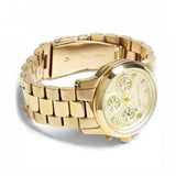 Michael Kors Runway Gold Dial Gold Stainless Steel Strap Watch for Women - MK5055