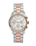 Michael Kors Runway Silver Dial Two Tone Steel Strap Watch for Women - MK5315