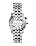 Michael Kors Lexington Chronograph Blue Dial Silver Steel Strap Watch For Women - MK5887