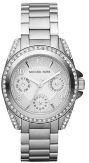 Michael Kors Blair Silver Dial SIlver Steel Strap Watch for Women - MK5612