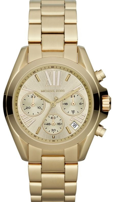 Michael Kors Bradshaw Gold Dial Gold Steel Strap Watch for Women