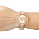 Michael Kors Parker Rose Gold Dial Rose Gold Steel Strap Watch for Women - MK5865