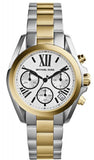 Michael Kors Bradshaw Chronograph Silver Dial Two Tone Steel Strap Watch For Women - MK5912