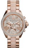 Michael Kors Wren Rose Gold Dial Rose Gold Steel Strap Watch for Women - MK6096