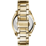 Michael Kors Byrn Quartz Gold Dial Gold Steel Strap Watch For Women - MK6134