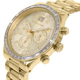 Michael Kors Brinkley Gold Dial Gold Steel Strap Watch for Women - MK6187