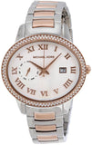 Michael Kors Whitley Analog White Dial Two Tone Steel Strap Watch For Women - MK6228