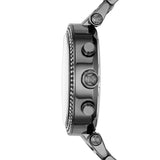 Michael Kors Parker Chronograph Grey Dial Grey Steel Strap Watch For Women - MK6265