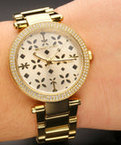 Michael Kors Parker Gold Dial Gold Steel Strap Watch for Women - MK6469
