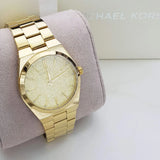 Michael Kors Channing Quartz Gold Dial Gold Steel Strap Watch For Women - MK6623