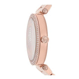 Michael Kors Parker Quartz Rose Gold Dial Rose Gold Steel Strap Watch For Women - MK6660