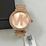 Michael Kors Parker Quartz Rose Gold Dial Rose Gold Steel Strap Watch For Women - MK6660