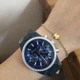 Michael Kors Bradshaw Chronograph Blue Dial Blue Steel Strap Watch For Men - MK6722