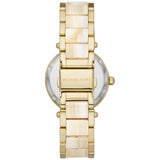 Michael Kors Parker Analog Gold Dial Gold Steel Strap Watch For Women - MK6833