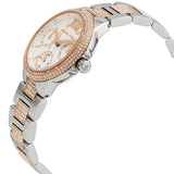 Michael Kors Camille Multifunction White Dial Two Tone Steel Strap Watch For Women - MK6846