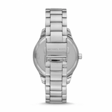 Michael Kors Layton Chronograph Mother of Pearl Blue Dial Silver Steel Strap Watch For Women - MK6847