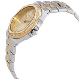 Michael Kors Lennox Three-Hand Gold Dial Two Tone Steel Strap Watch For Women  - MK6988