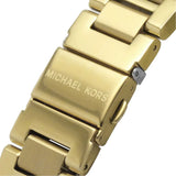 Michael Kors Camille Chronograph White Dial Gold Steel Strap Watch For Women - MK6994