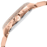 Michael Kors Camille Three Hand Rose Gold Dial Rose Gold Steel Strap Watch For Women - MK7197